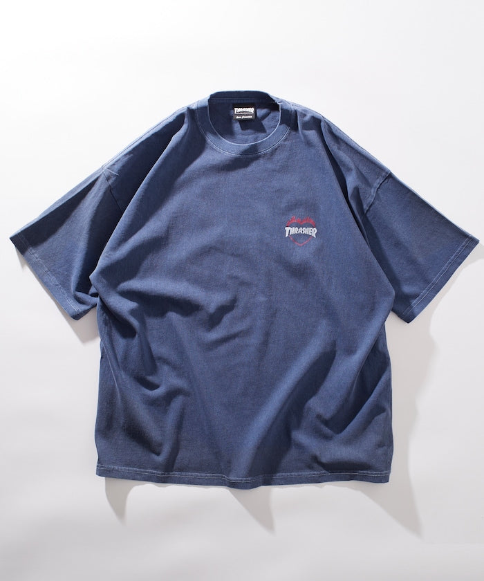 PUBLUX x THRASHER Back logo flame heart TEE 限定印花短袖T恤