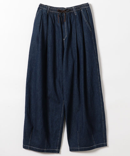 FREAK'S STORE Linen blend curved easy Pants 亞麻混紡休閒牛仔褲