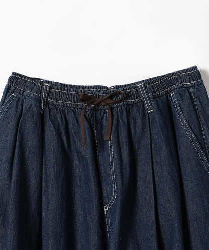 FREAK'S STORE Linen blend curved easy Pants 亞麻混紡休閒牛仔褲