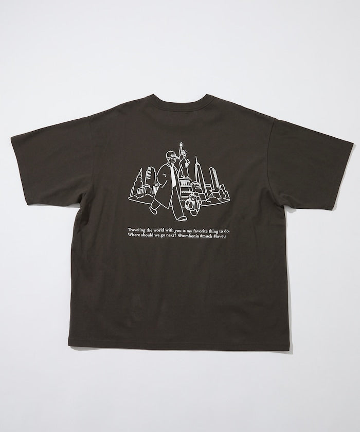 tombonia x FREAK’S STORE NY travel Short sleeve T-shirt 印花短袖T恤