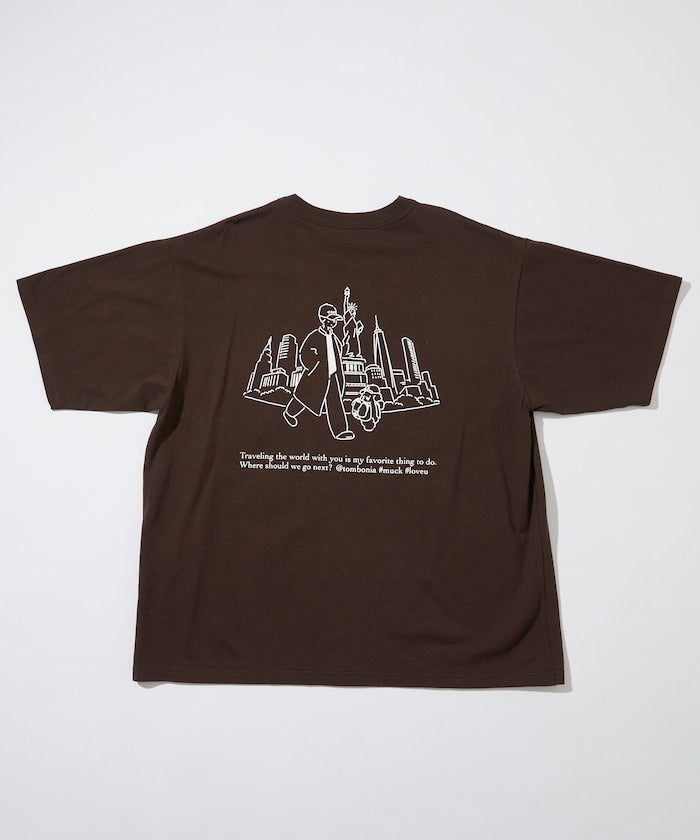 tombonia x FREAK’S STORE NY travel Short sleeve T-shirt 印花短袖T恤