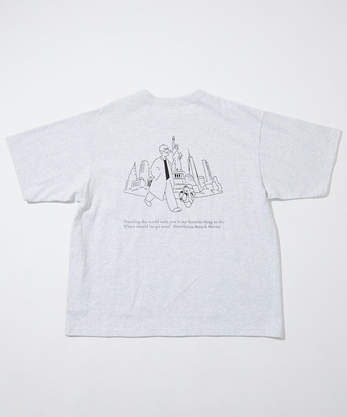 tombonia x FREAK’S STORE NY travel Short sleeve T-shirt 印花短袖T恤