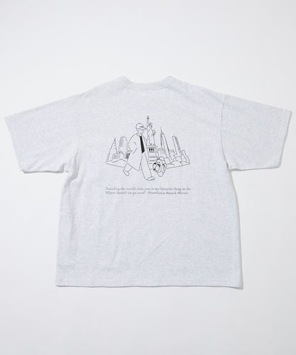 tombonia x FREAK’S STORE NY travel Short sleeve T-shirt 印花短袖T恤