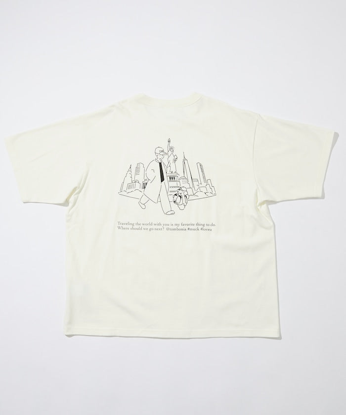 tombonia x FREAK’S STORE NY travel Short sleeve T-shirt 印花短袖T恤