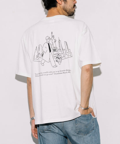 tombonia x FREAK’S STORE NY travel Short sleeve T-shirt 印花短袖T恤