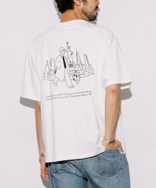 tombonia x FREAK’S STORE NY travel Short sleeve T-shirt 印花短袖T恤
