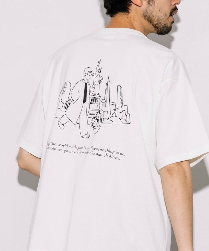 tombonia x FREAK’S STORE NY travel Short sleeve T-shirt 印花短袖T恤