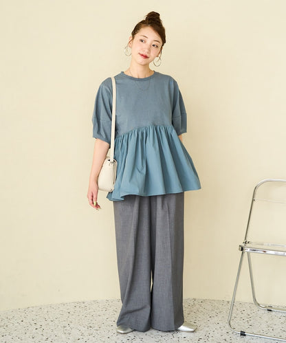 FREAK'S STORE 限定 燈籠袖層次短袖上衣