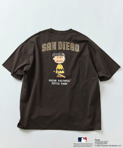FREAK'S STORE x PEANUTS MLB Special Order Big Silhouette Back Print T-Shirt / PADRES 印花短袖T恤