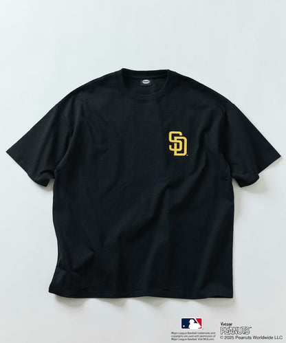 FREAK'S STORE x PEANUTS MLB Special Order Big Silhouette Back Print T-Shirt / PADRES 印花短袖T恤