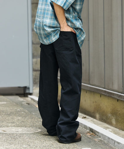 FREAK'S STORE Wide silhouette double knee work Pants 寬版工裝褲