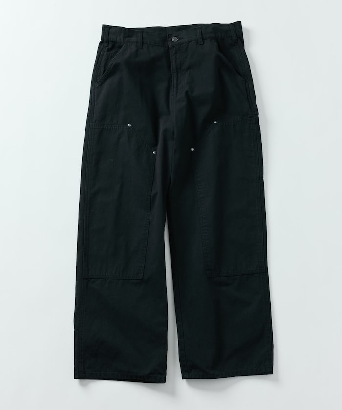 FREAK'S STORE Wide silhouette double knee work Pants 寬版工裝褲