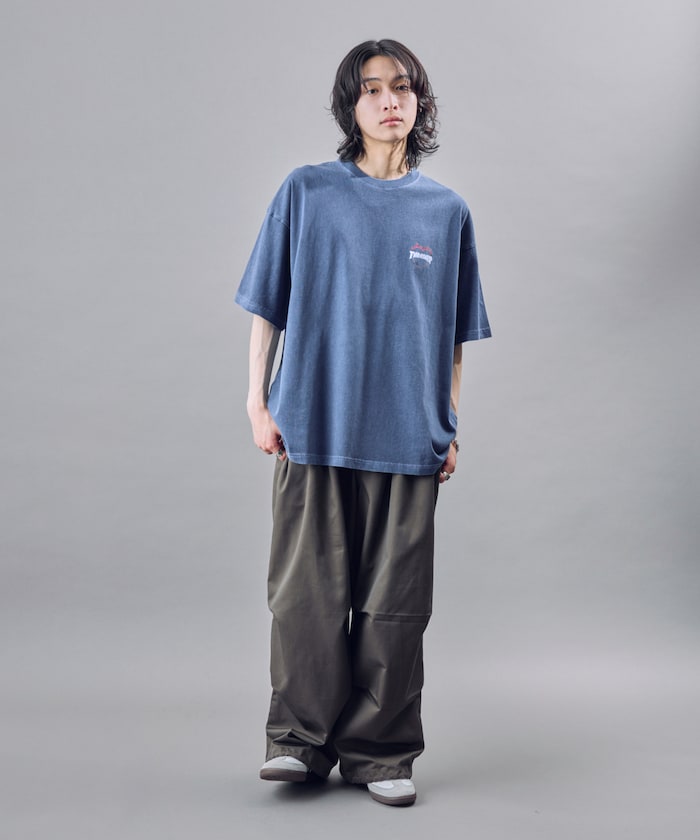 PUBLUX x THRASHER Back logo flame heart TEE 限定印花短袖T恤