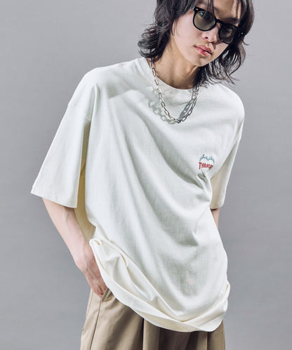PUBLUX x THRASHER Back logo flame heart TEE 限定印花短袖T恤