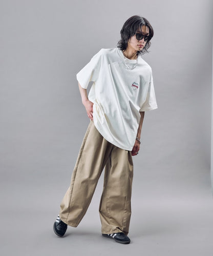 PUBLUX x THRASHER Back logo flame heart TEE 限定印花短袖T恤