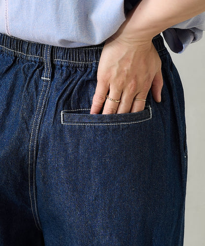 FREAK'S STORE Linen blend curved easy Pants 亞麻混紡休閒牛仔褲