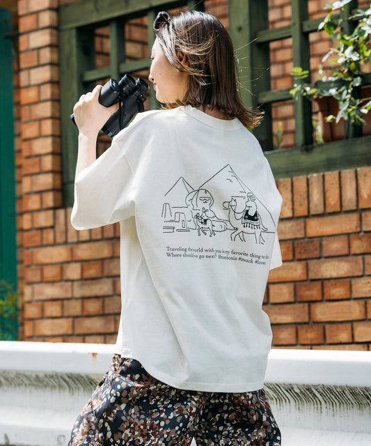tombonia x FREAK’S STORE Egypt travel Short sleeve T-shirt 印花短袖T恤