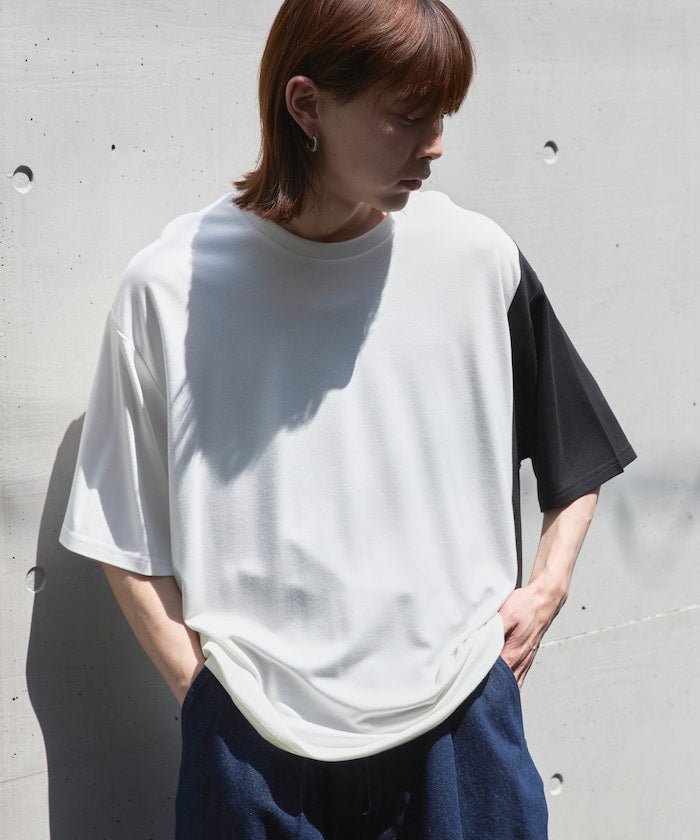 Firsthand UV protection Punch-on T-shirt 機能拼色短袖T恤