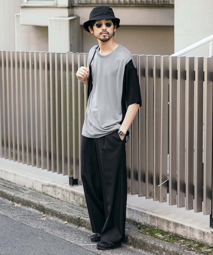 Firsthand UV protection Punch-on T-shirt 機能拼色短袖T恤