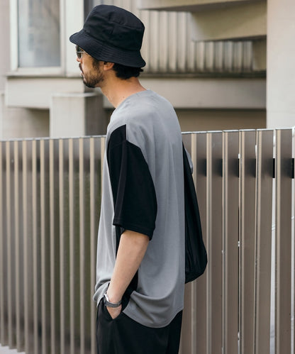 Firsthand UV protection Punch-on T-shirt 機能拼色短袖T恤