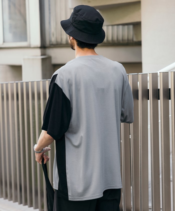 Firsthand UV protection Punch-on T-shirt 機能拼色短袖T恤