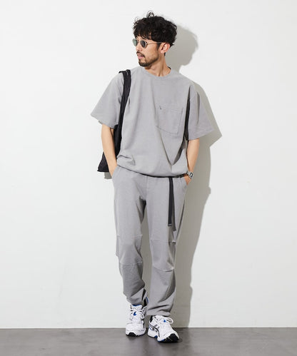FREAK'S STORE Summer Knit relaxed fit spindle pocket t-shirt 夏季針織短袖T恤
