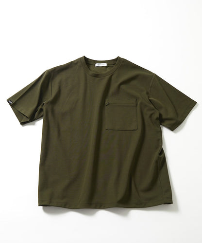 FREAK'S STORE Summer Knit relaxed fit spindle pocket t-shirt 夏季針織短袖T恤
