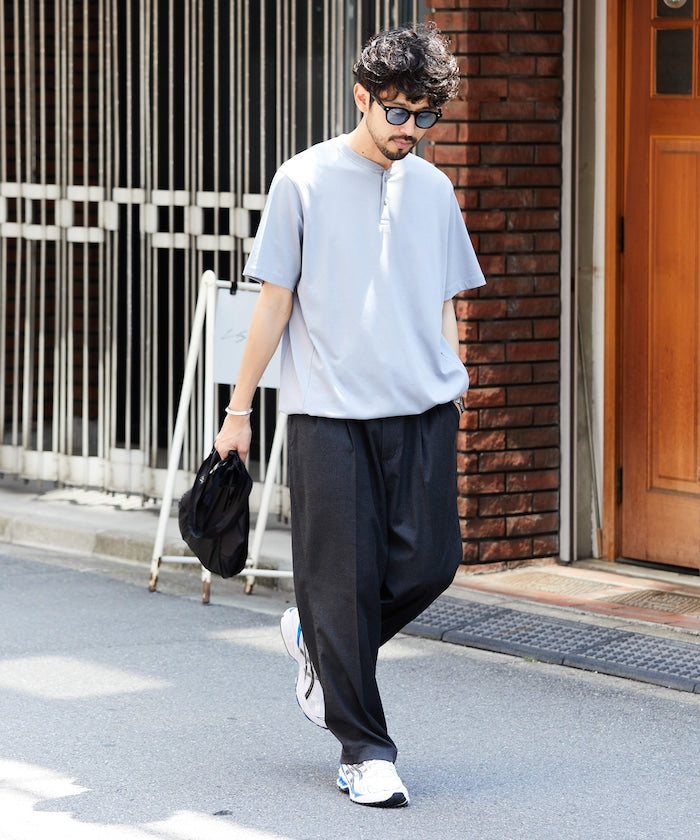 FREAK'S STORE SUPER ICE 涼感亨利領短袖上衣