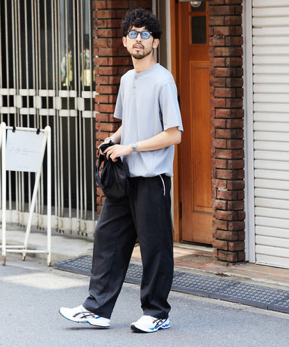 FREAK'S STORE SUPER ICE 涼感亨利領短袖上衣