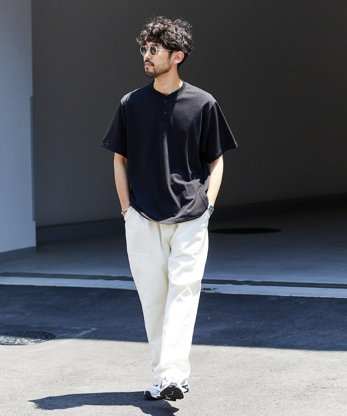 FREAK'S STORE SUPER ICE 涼感亨利領短袖上衣
