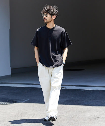 FREAK'S STORE SUPER ICE 涼感亨利領短袖上衣