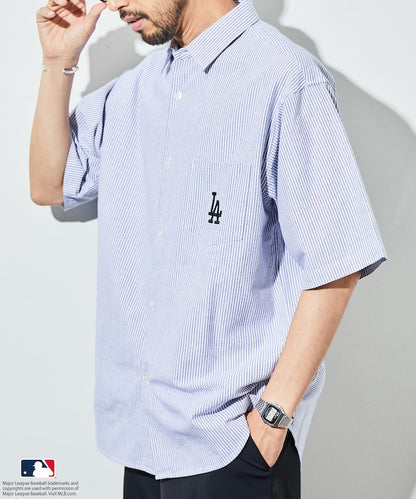 FREAK'S STORE MLB Major League Baseball Oxford shirt 短袖牛津襯衫