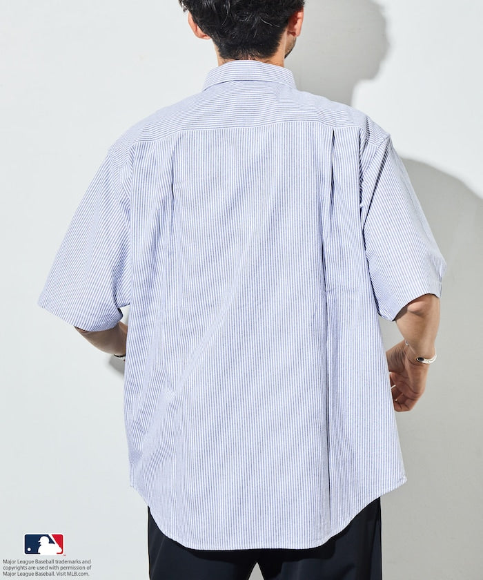 FREAK'S STORE MLB Major League Baseball Oxford shirt 短袖牛津襯衫