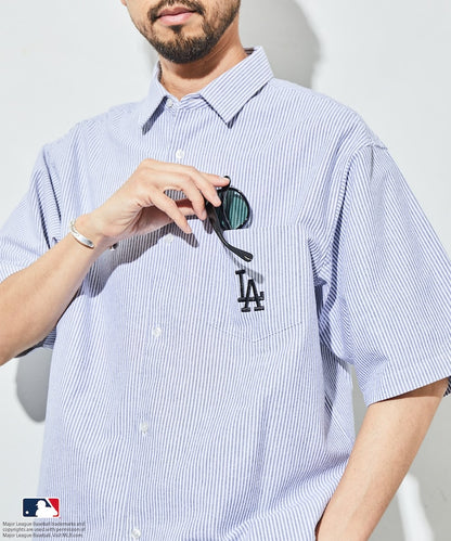 FREAK'S STORE MLB Major League Baseball Oxford shirt 短袖牛津襯衫