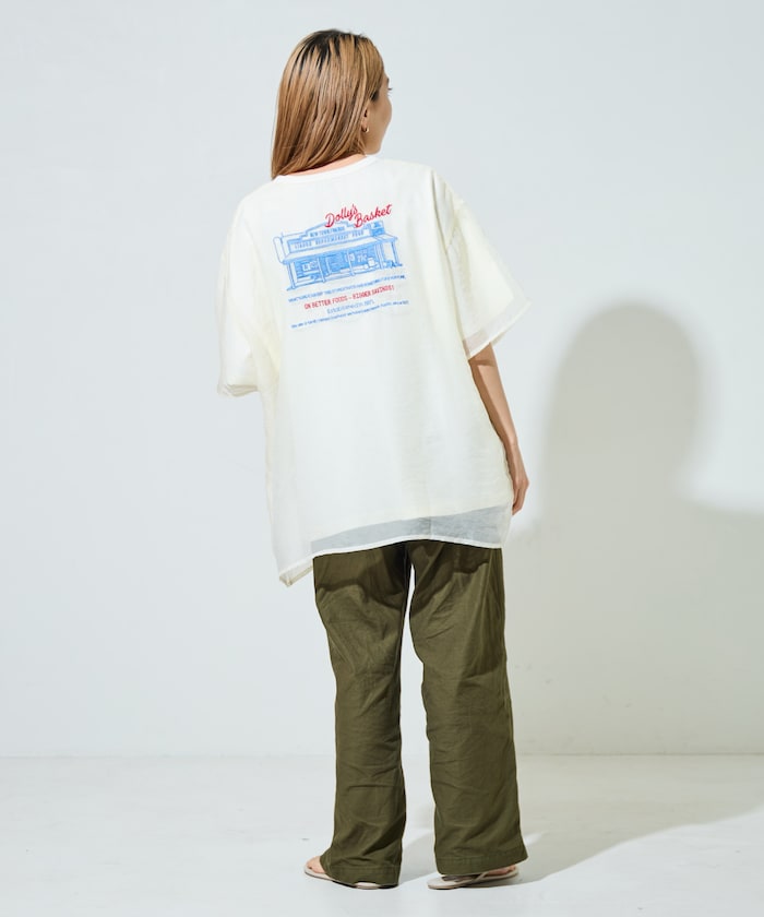FREAK'S STORE 限定 透紗層次刺繡T恤