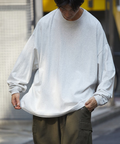 FREAK'S STORE X CHOW DOWN Wide silhouette crew neck long sleeve T-shirt 寬版刺繡長袖上衣