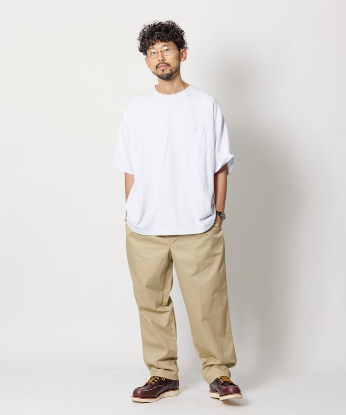 FREAK'S STORE Relaxed fit twill easy Pants 寬版簡約休閒長褲