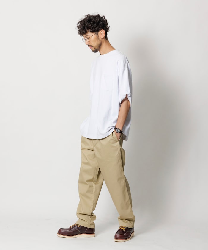 FREAK'S STORE Relaxed fit twill easy Pants 寬版簡約休閒長褲