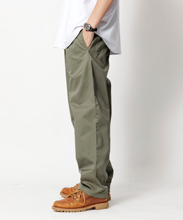 FREAK'S STORE Relaxed fit twill easy Pants 寬版簡約休閒長褲
