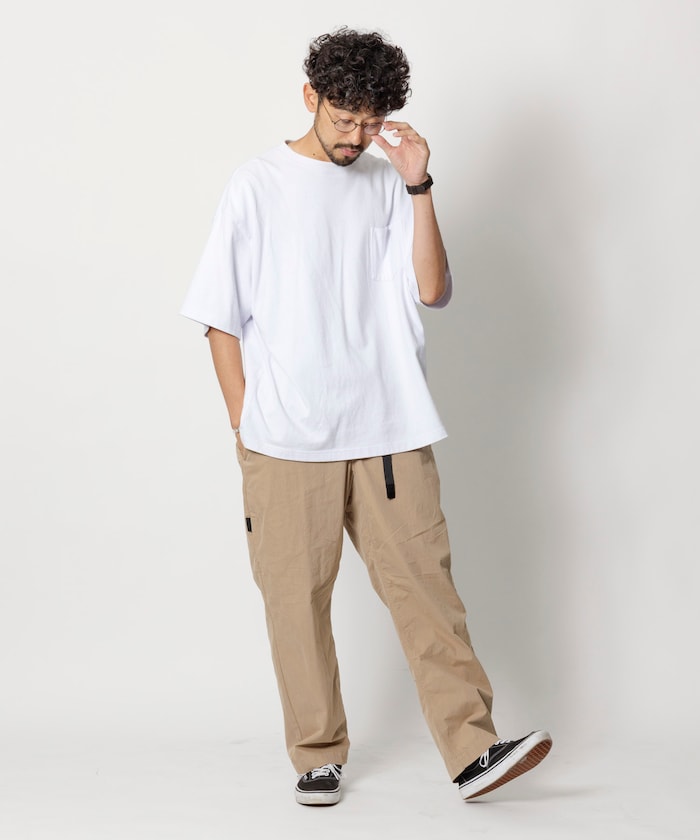 FREAK'S STORE Cotton nylon webbing Belt easy Pants 尼龍休閒長褲