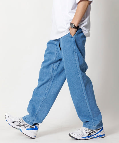 FREAK'S STORE Weaving Belt Denim pants 織帶鬆緊牛仔褲
