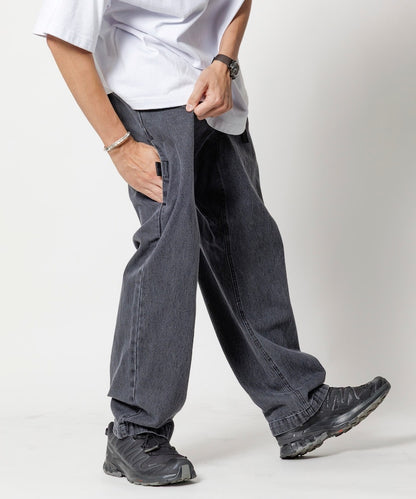 FREAK'S STORE Weaving Belt Denim pants 織帶鬆緊牛仔褲