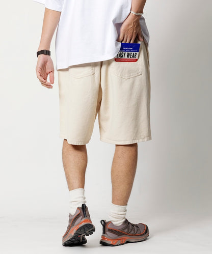 FREAK'S STORE Relaxed fit denim easy Pants 寬版休閑牛仔短褲