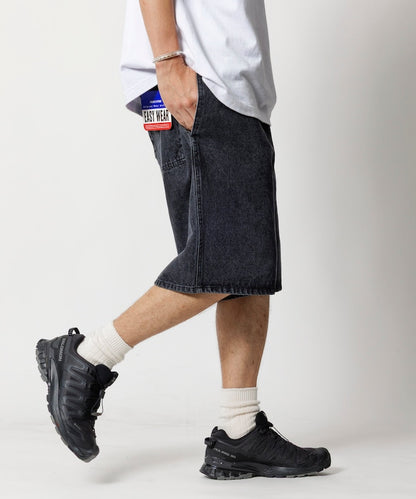 FREAK'S STORE Relaxed fit denim easy Pants 寬版休閑牛仔短褲