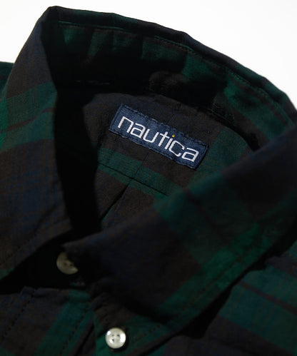 NAUTICA 印度馬德拉斯格紋短袖襯衫