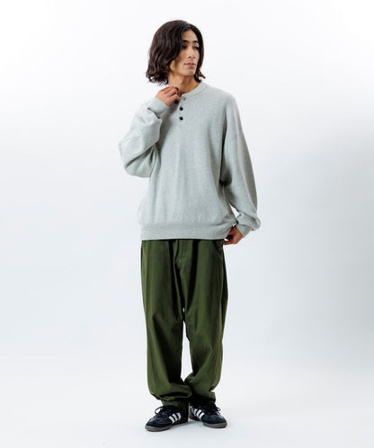 FREAK'S STORE Relax Fit Easy-Care Washable Henley Knit 亨利領長袖針織衫【預約商品 | 2025/12上旬出貨】