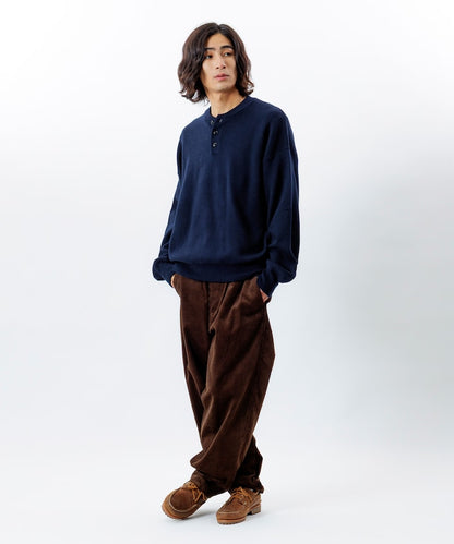 FREAK'S STORE Relax Fit Easy-Care Washable Henley Knit 亨利領長袖針織衫【預約商品 | 2025/12上旬出貨】