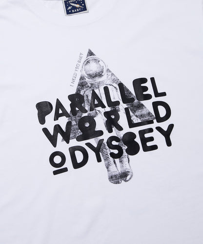 I Need You Baby アイニーヂューベイべー PARALLEL WORLD ODYSSEY Triangle Logo TEE 印花短袖T恤