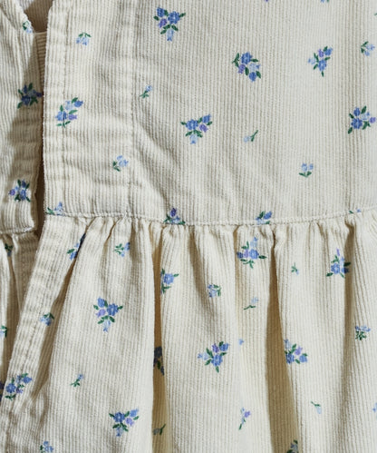 FREAK'S STORE 鄉村風花朵燈芯絨背心