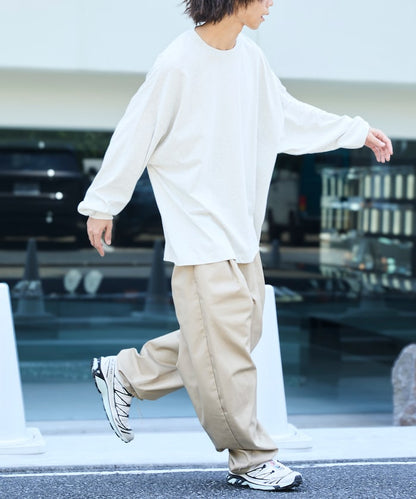 FREAK'S STORE X CHOW DOWN Wide silhouette crew neck long sleeve T-shirt 寬版刺繡長袖上衣